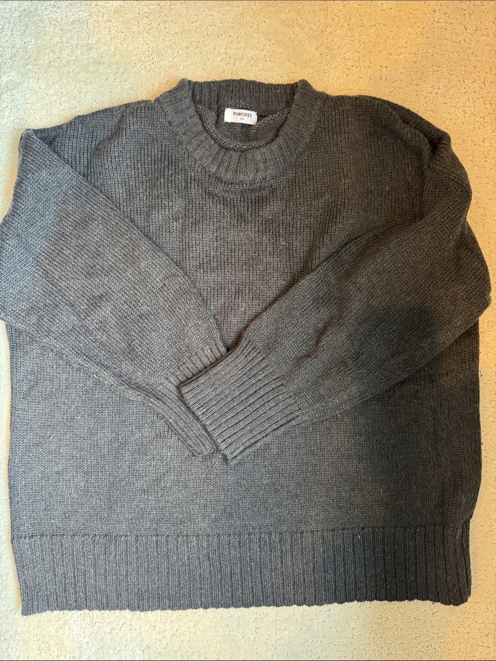 Rumored women’s Crewneck Knit Sweater and Knit Pants Set - black XS small new - Picture 3 of 10